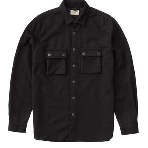 Black Nudie Wool Overshirt